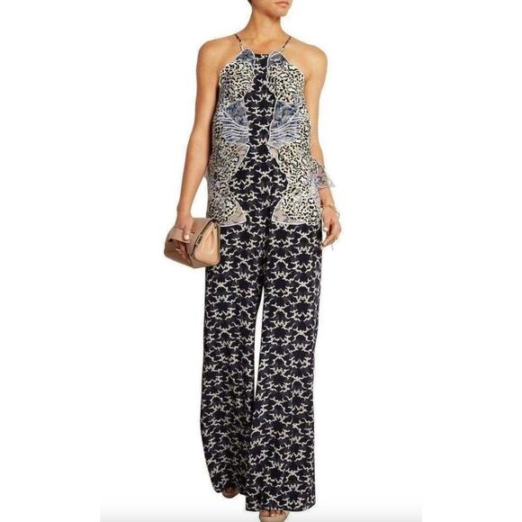 Stella McCartney Applique Silk Jumpsuit - Picture 1 of 9